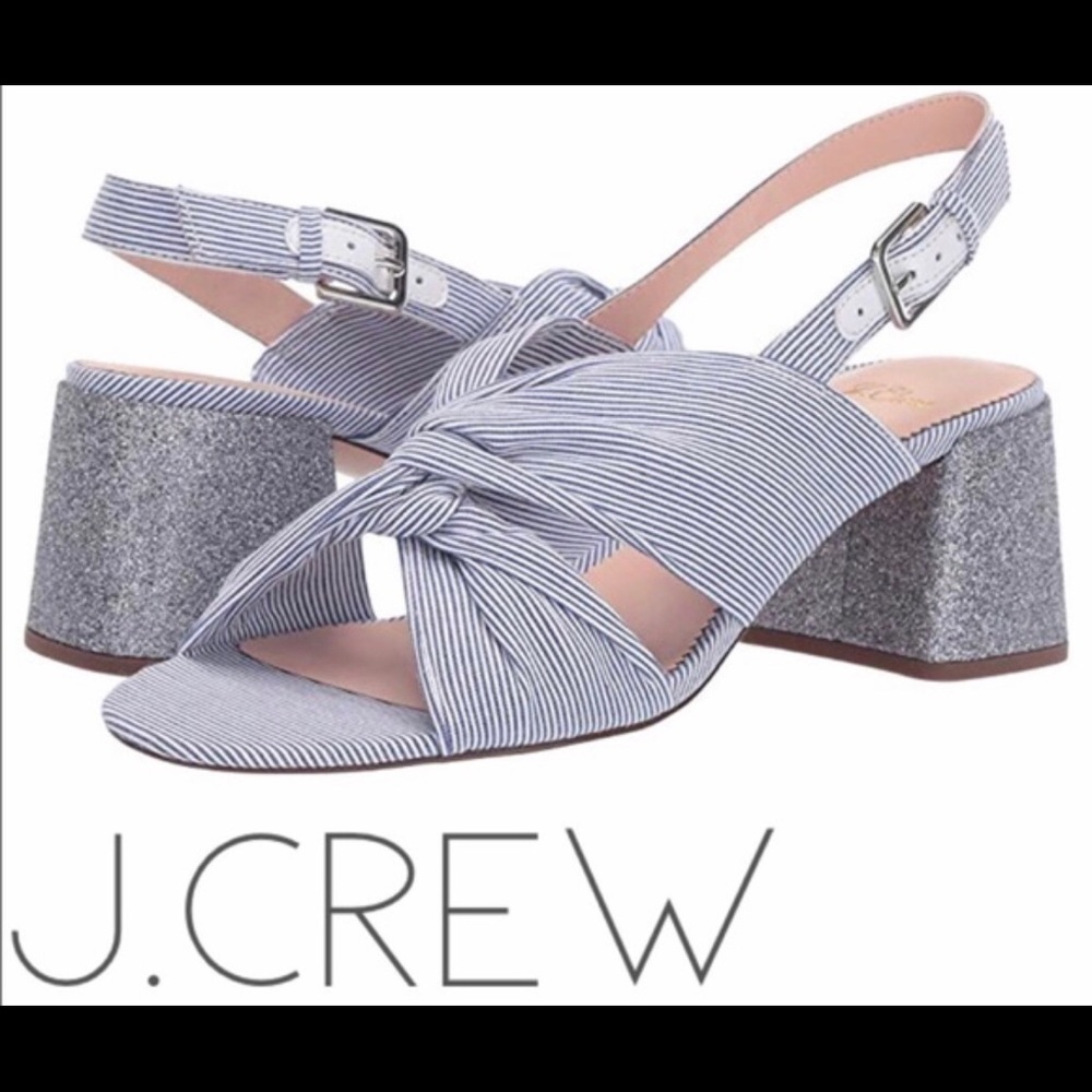 J. Crew block heel